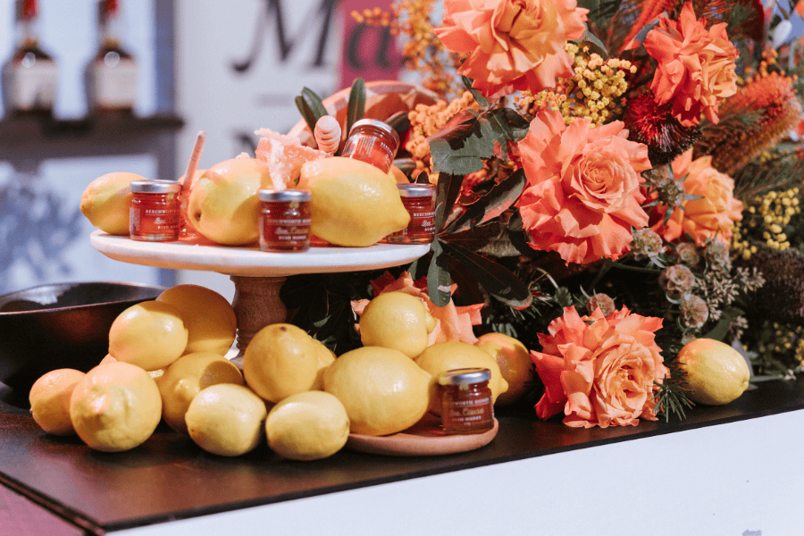 Stylish and sophisticated food stations